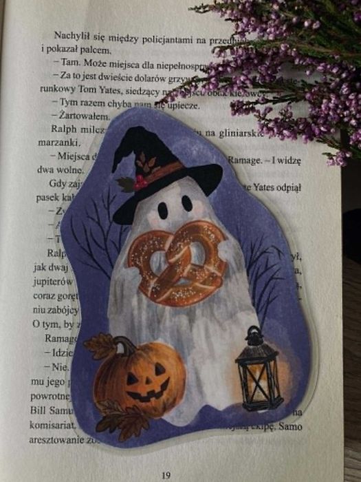 Autorskie zakładki do książki - klimat jesienny, halloween