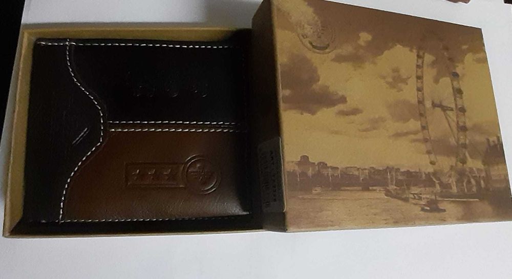 Carteira homem em pele