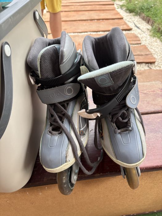 Rolki Oxelo rozm 38 szaro błękitne