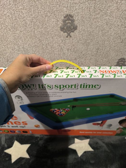 Дитячий більярд, 7 в 1,  настільна гра, футбол, настільний баскетбол