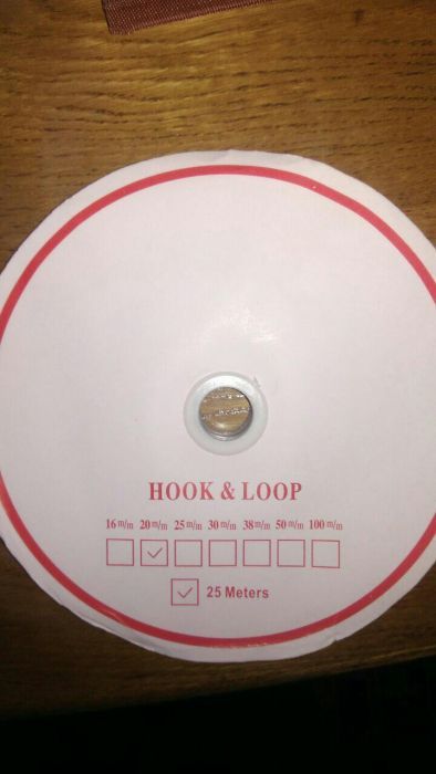 Rzepy pętelkowe 25 m, szer 1cm