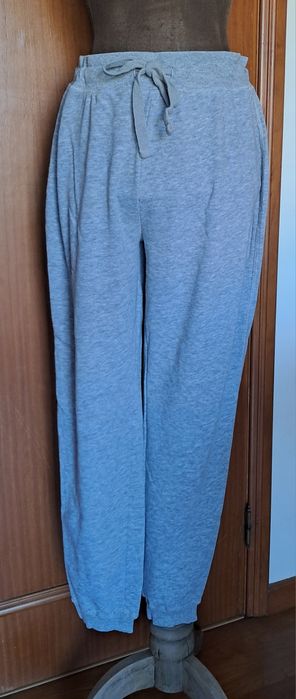Calças de Fato de Treino / Joggers Lefties Tamanho L – Cinzento Mesclado