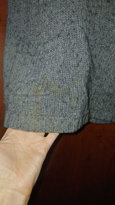 122-128, szara sukienko tunika z kapturem, ciepła, kieszenie