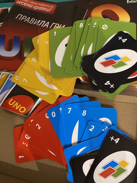 UNO 12в1 — меганабір карткових ігор! НОВІ в упаковці