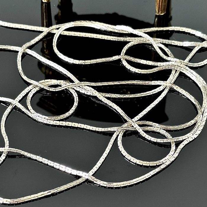 Srebrny łańcuszek 200cm – Coreana Art Deco, srebra próby 925