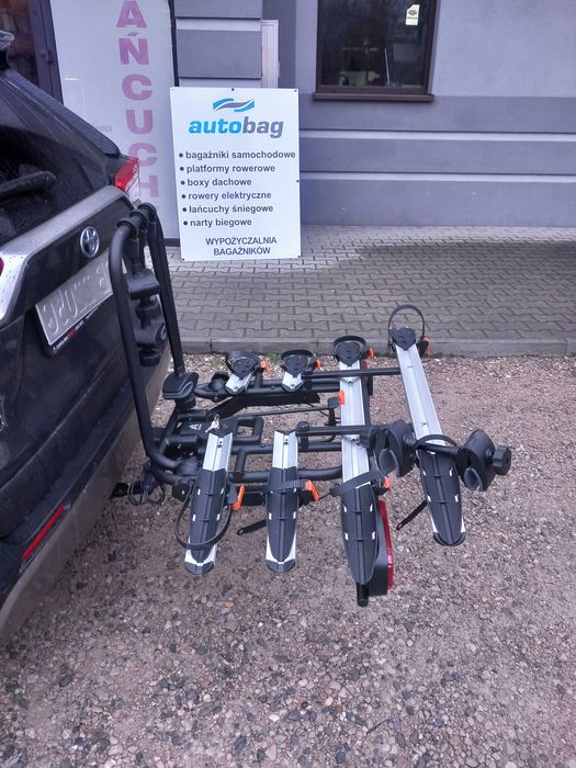 Promocja !Aguri Active Bike Pro 3+1 Silver Platforma rowerowa na hak na 4 rowery