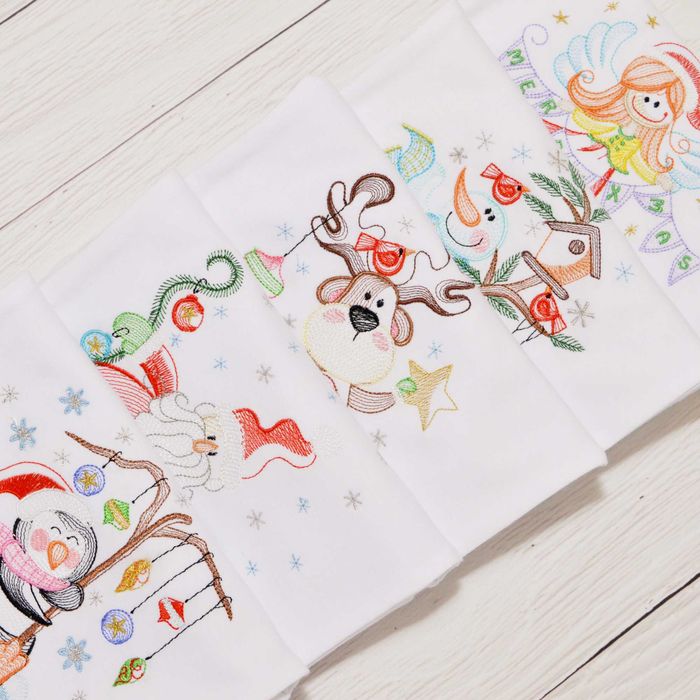 Body święta z imieniem dziecka, haft