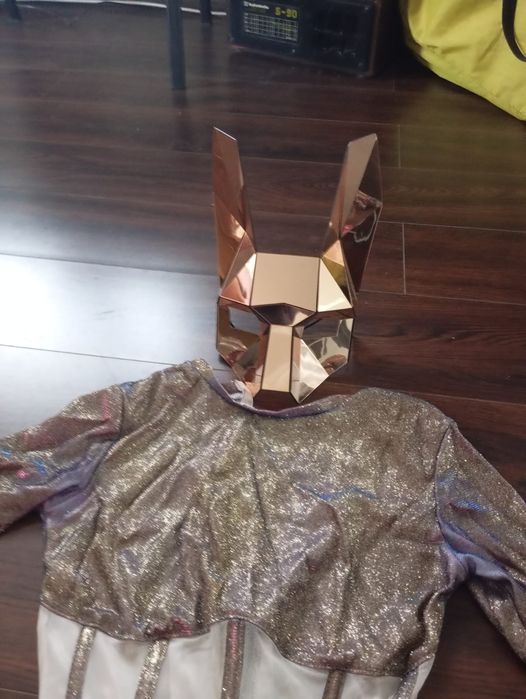 Маска вовка золото go-go, корпоратив, шоу балет,dj