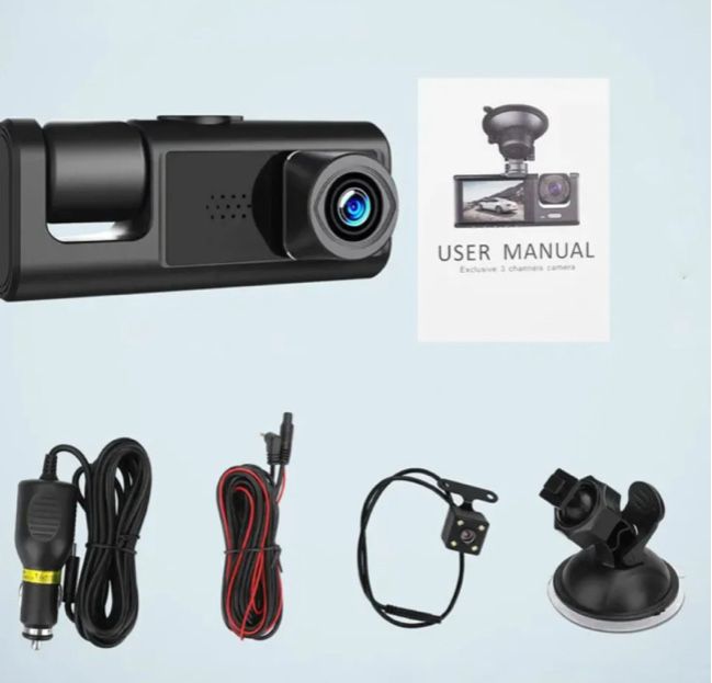 Відеореєстратор з 3-ма камерами