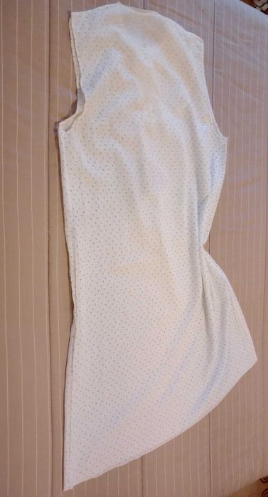 Camisa Dormir, manga cacada folhos e abertura peito + Bolsa - Novo