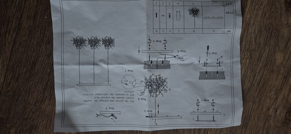 Світильник інтерьєрний  з 3-ма підвісками