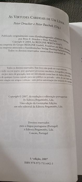 As virtudes cardeais de um líder de Peter Drucker