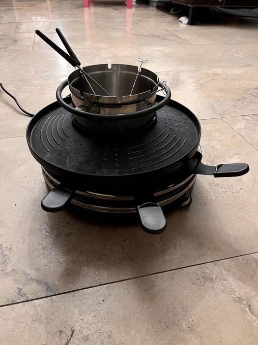Grill zestaw do raclette i fondue