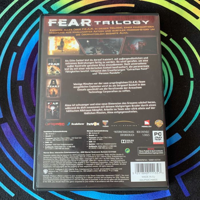PC ПК Ліцензайна гра FEAR Trilogy, Borderlands,Battlefront II та інші