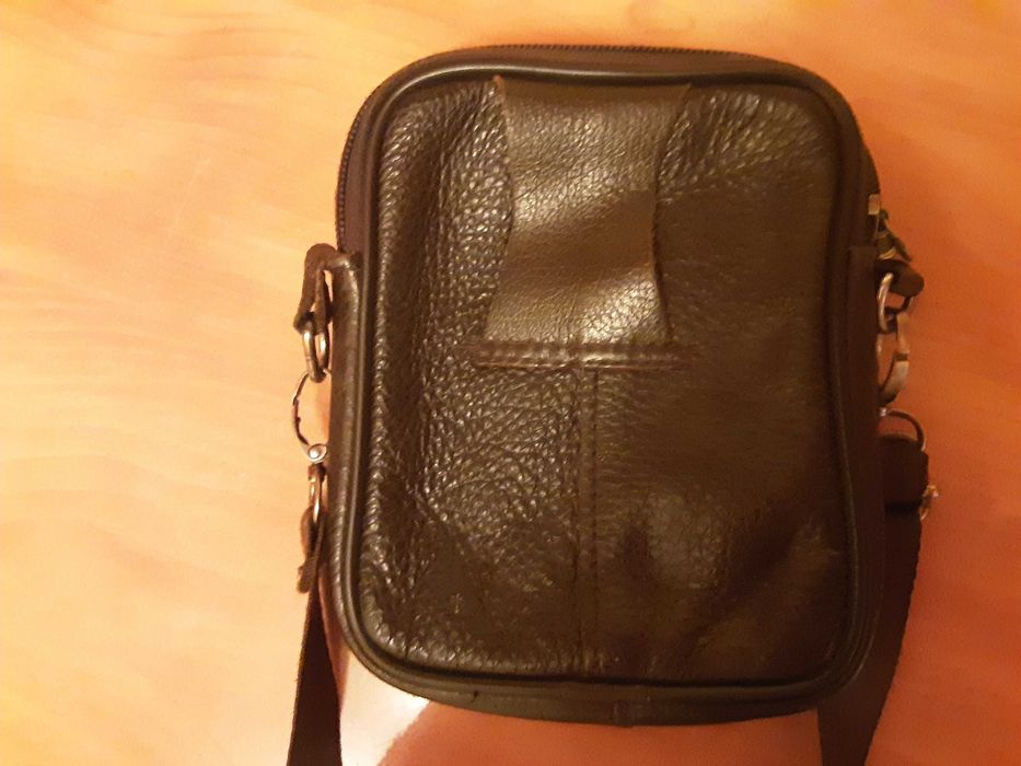 500 грнЧоловіча сумка барсетка коричнева16×14натуральна шкіраТуреччина
