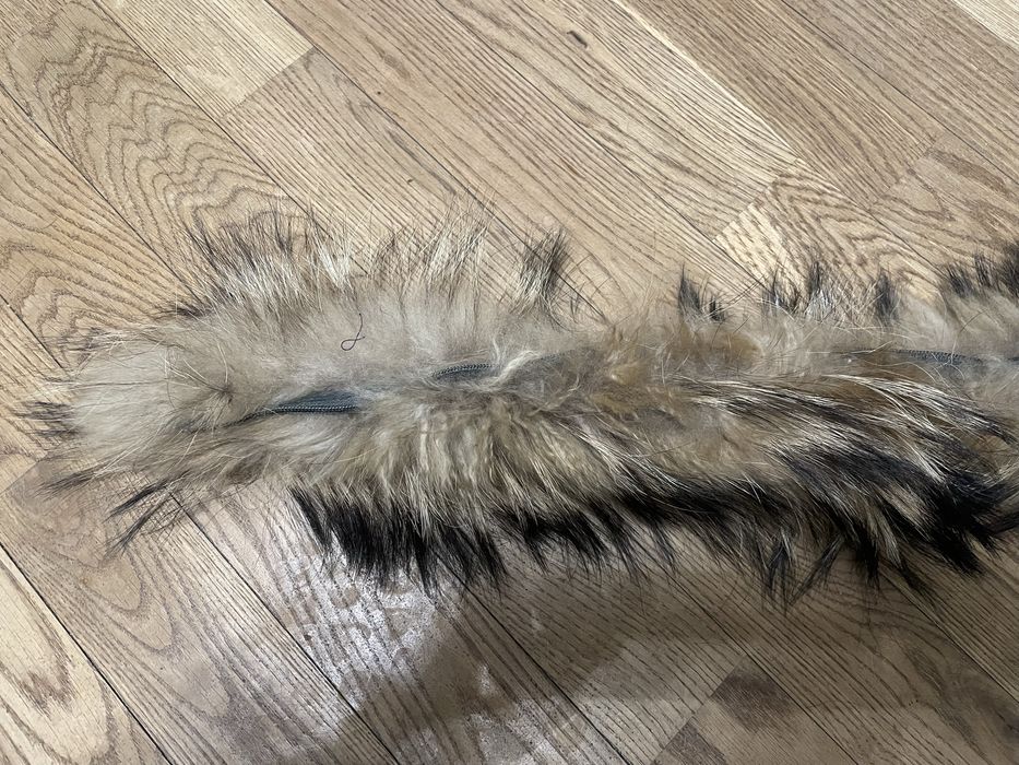 Futro z jenota 70 cm kołnierz szal
