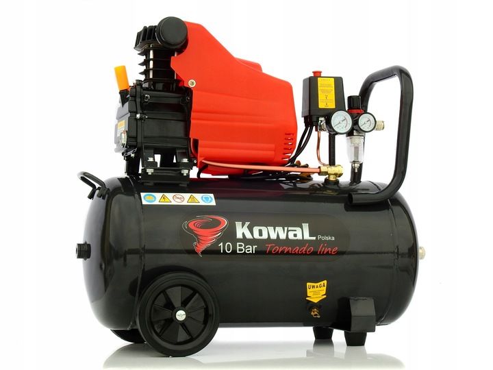 Profesjonalny 10bar Kompresor 50l Olejowy Tłokowy Sprężarka Pompa Powi