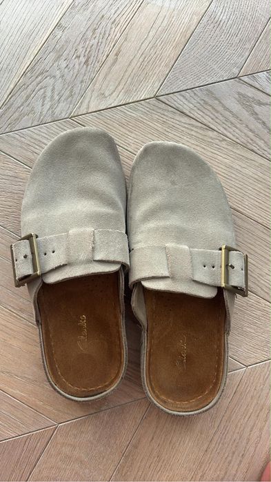 Klapki clarks skora