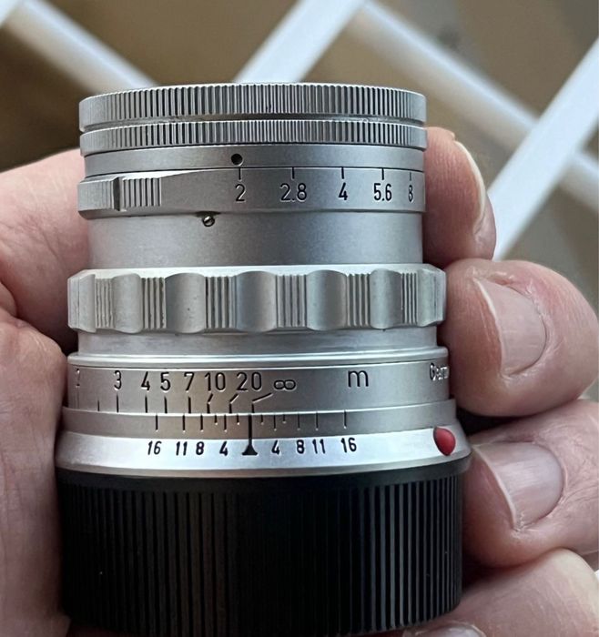 Leica Summicron 50mm F2 Rigid  Silver