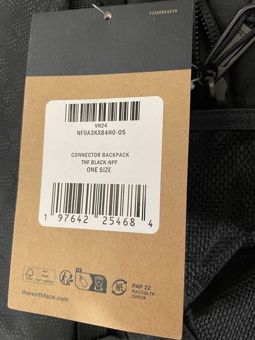 Plecak sportowy czarny The North Face