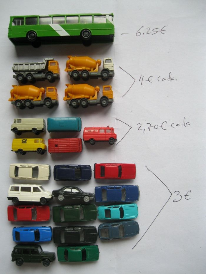 carros para maquetas