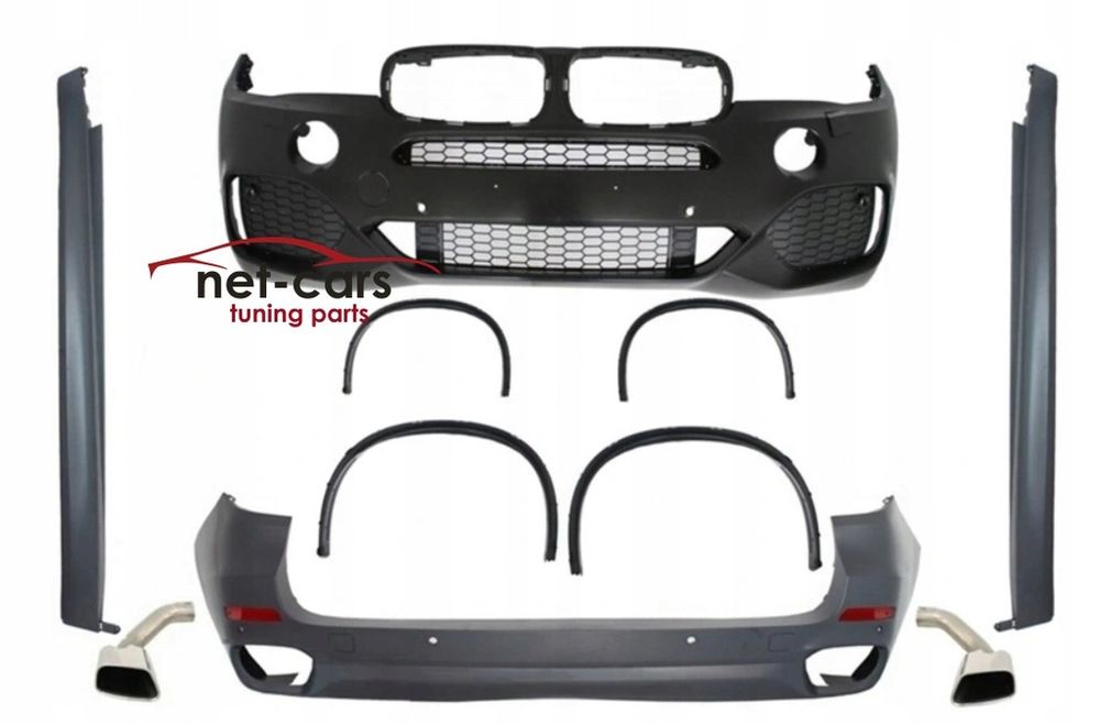 Zderzak przód i tył + progi + końcówki BMW X5 F15 -18 wzór X5M