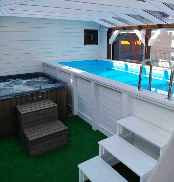 Domki "U Strażaka" w Chłopach (podgrzewany basen i jacuzzi)