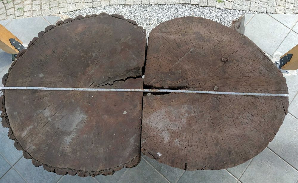 Duży pień na stół duże pnie