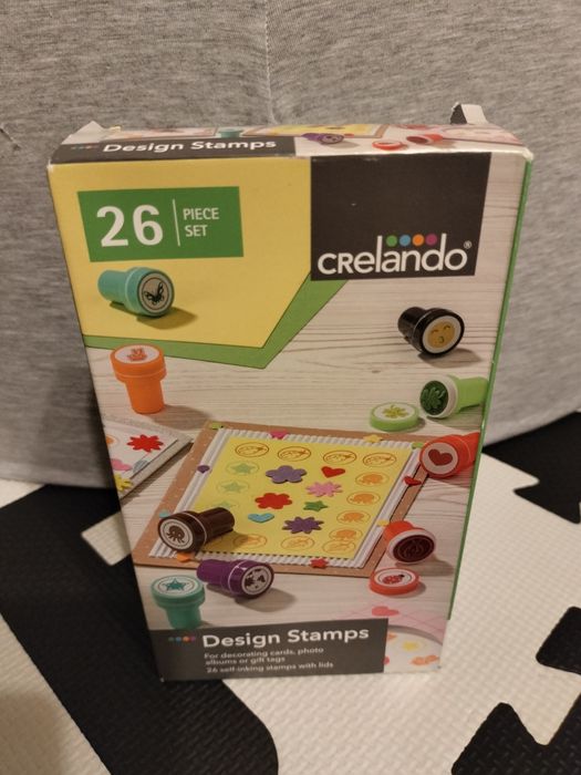 Samotuszujące stemple pieczątki obrazki, zestaw 26 szt.