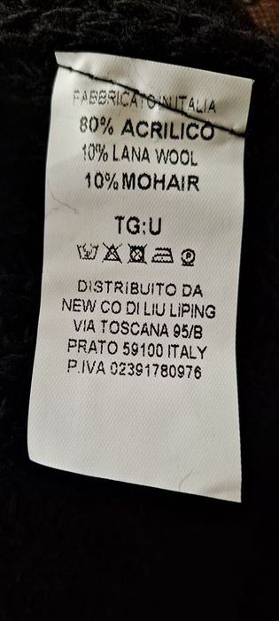 Sweter, tunika z dzianiny z kołnierzykiem
