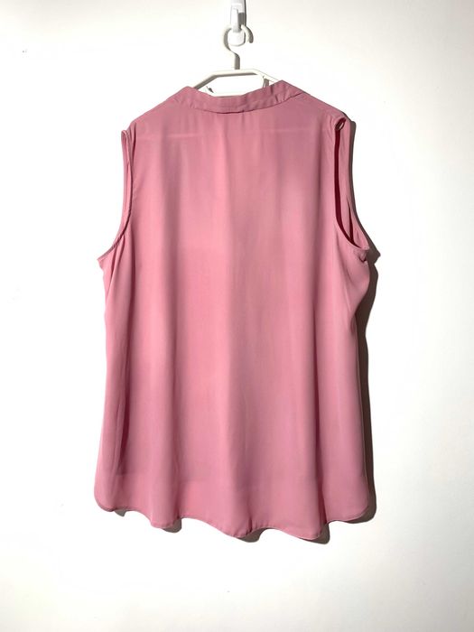 elegancka lejąca bluzka luźna oversize XXL 3xl brudny róż basic casual