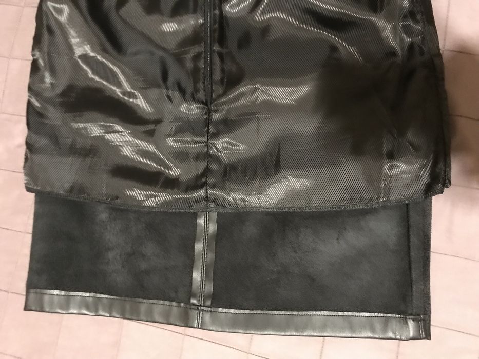 Юбки экокожа.Черная и синяя.