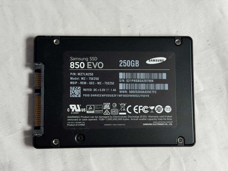 Dysk SSD Samsung 850 Evo 250GB 2,5" SATA III