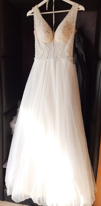 Suknia ślubna ivory + welon