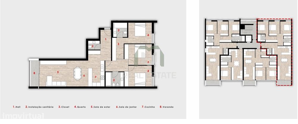 Apartamento T3 NOVO no centro de Amares