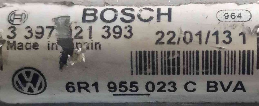 Motor Limpa Vidros Frente VW POLO V (6R1, 6C1) ano 2010
