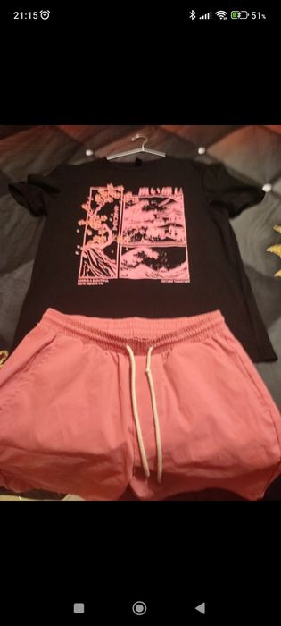Conjunto rosa de homem