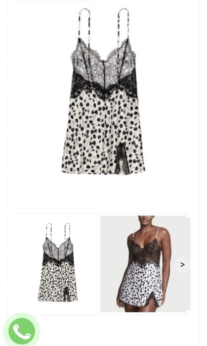 Пеньюар very sexy black&white lace plunge slip