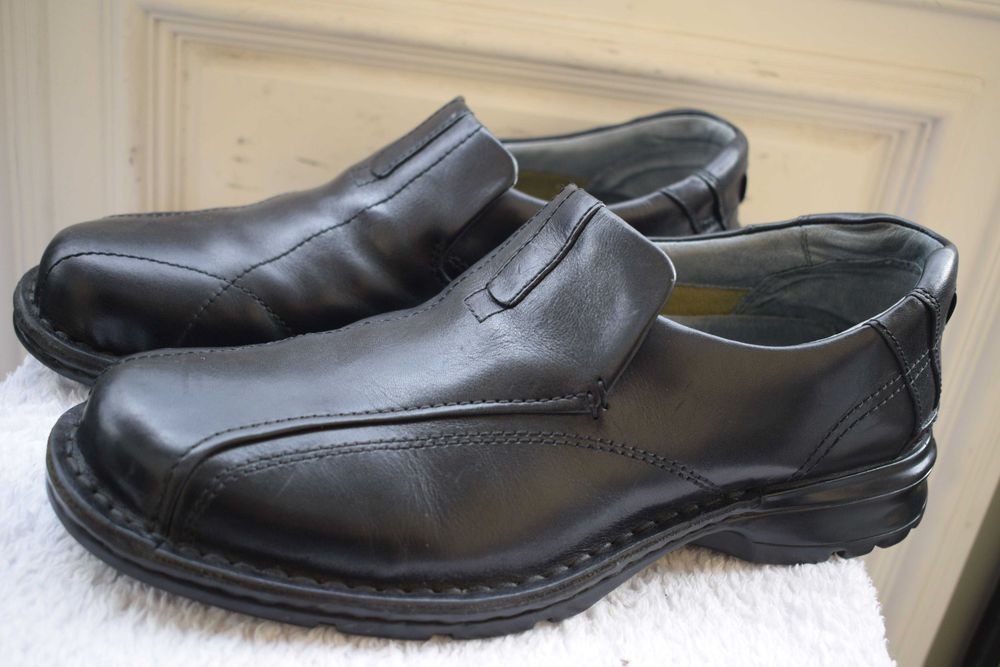 кожаные туфли мокасины полуботинки Clarks р. 9 р. 43