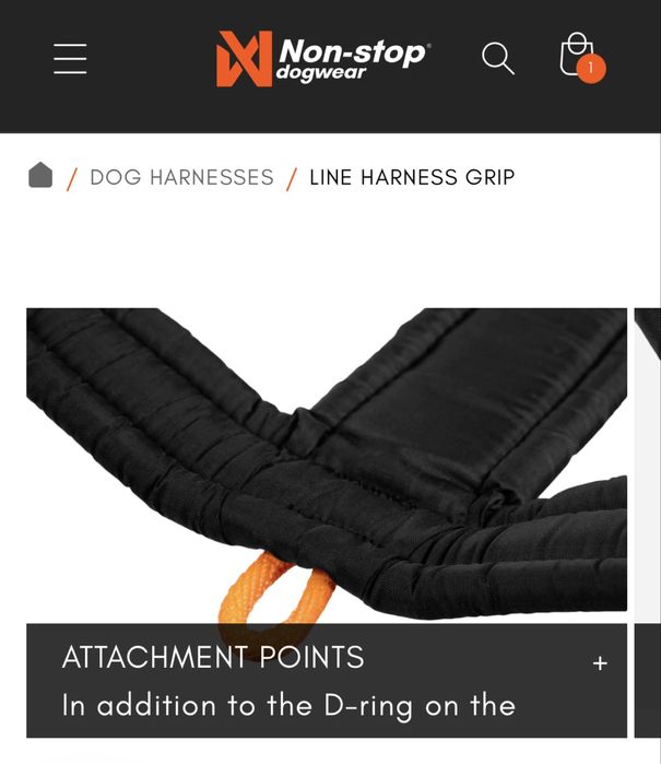 нова шлея nonstopdogwear Line harness grip