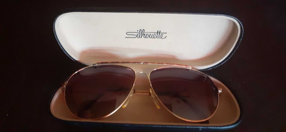 Złote okulary markowe SILHOUETTE COL 4198 UNISEX.