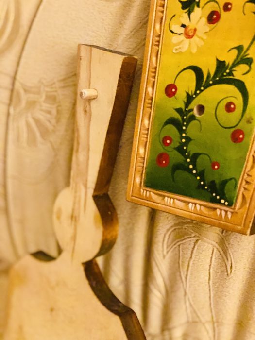 Изделия ручной работы из дерева, с росписью