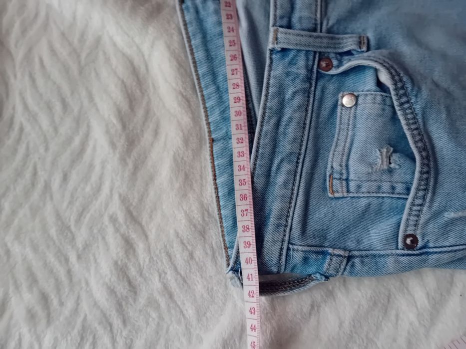 #H&M spodnie jeansowe niebieskie skinny L