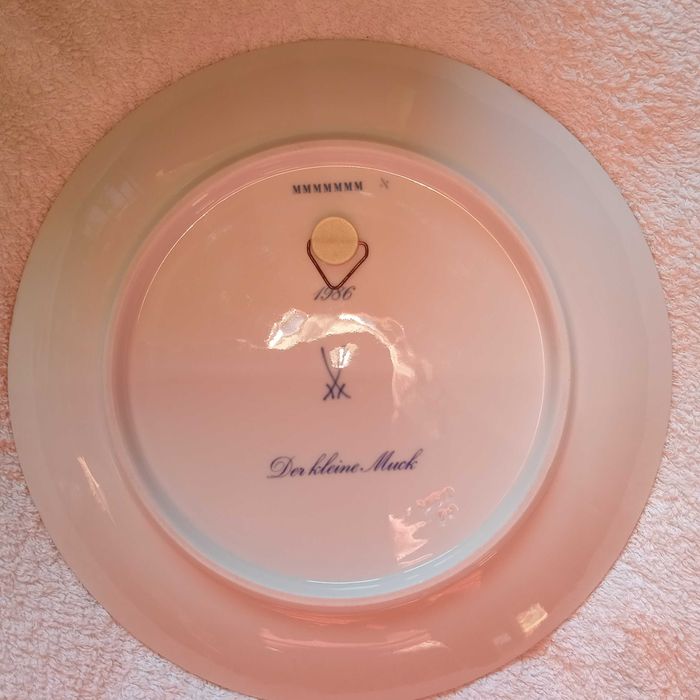 Miśnia Meissen Talerz obrazek Mały Muck  motyw Baśnie