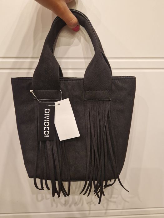 Urocza torebka H&M z frędzlami, z imitacji zamszu. Nowa, a TANIEJ!
