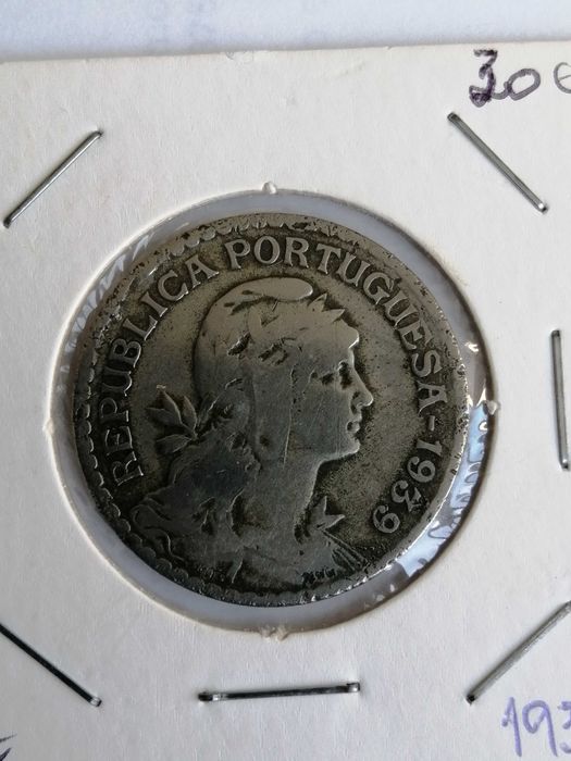 Moeda de 1 escudo de alpaca 1939