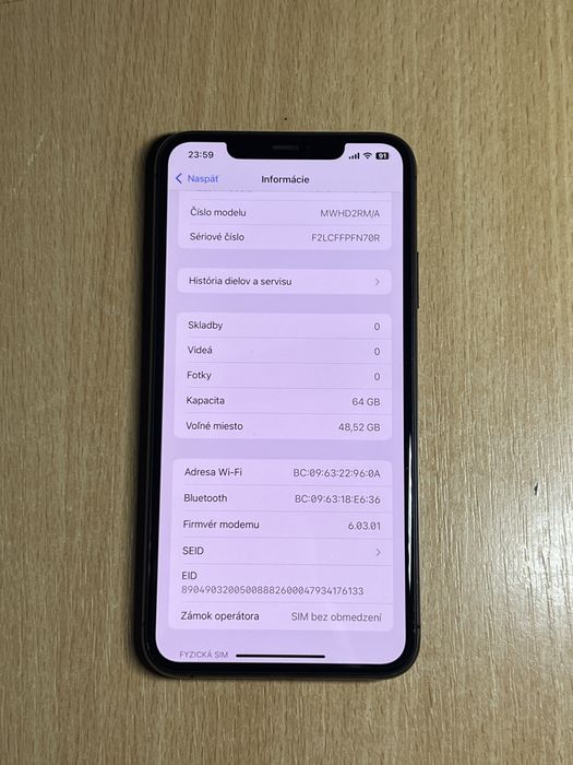 iPhone 11 Pro Max 64 gb графитовый