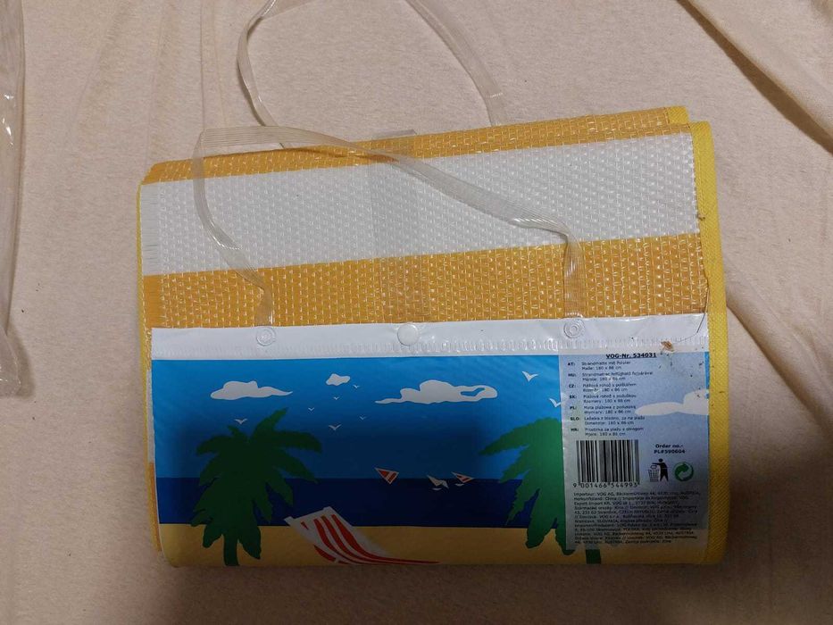 Mata plażowa z nadrukiem