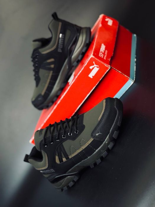 Термо кроссовки Пума хаки / Puma termo gore-tex waterproof / 36-50