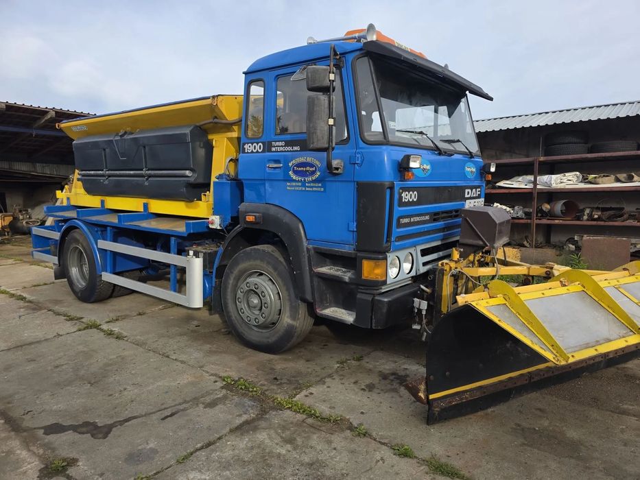 DAF AE66NSH  Solarka Piaskarka Pług na samochodzie ciężarowym DAF 1900 Nido Stratos